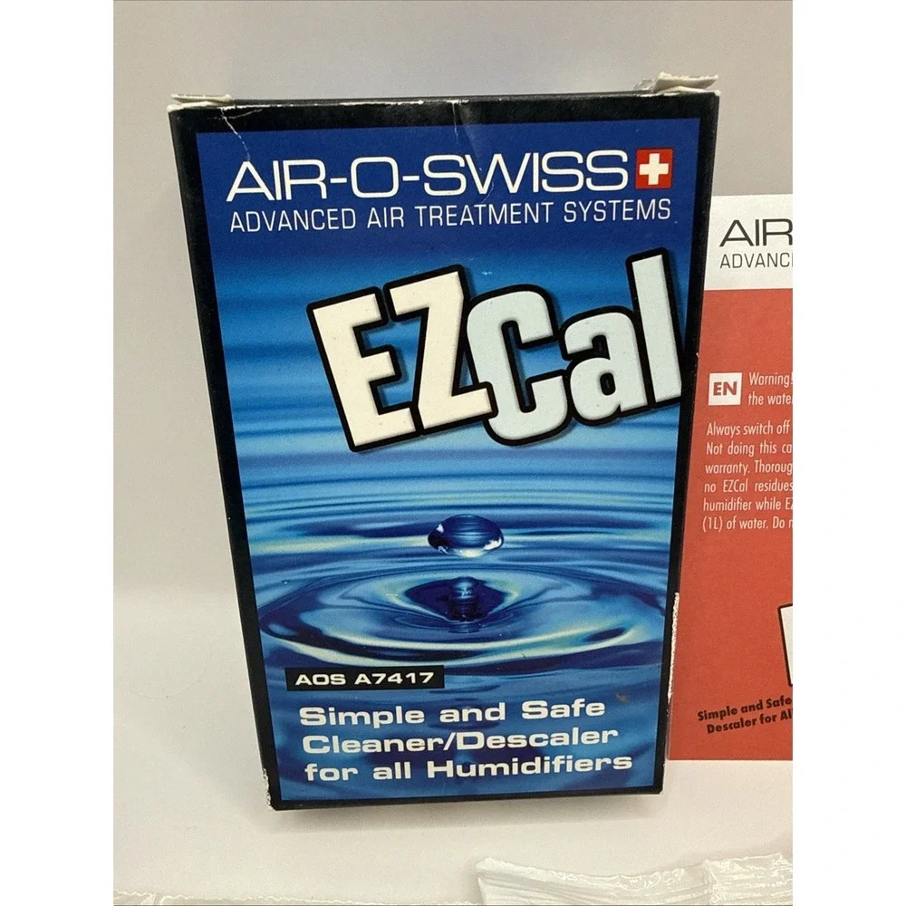 Boneco Air-O-Swiss EZ Cal Humidifier Cleaner Descaler A7417 3pk‎ NOS